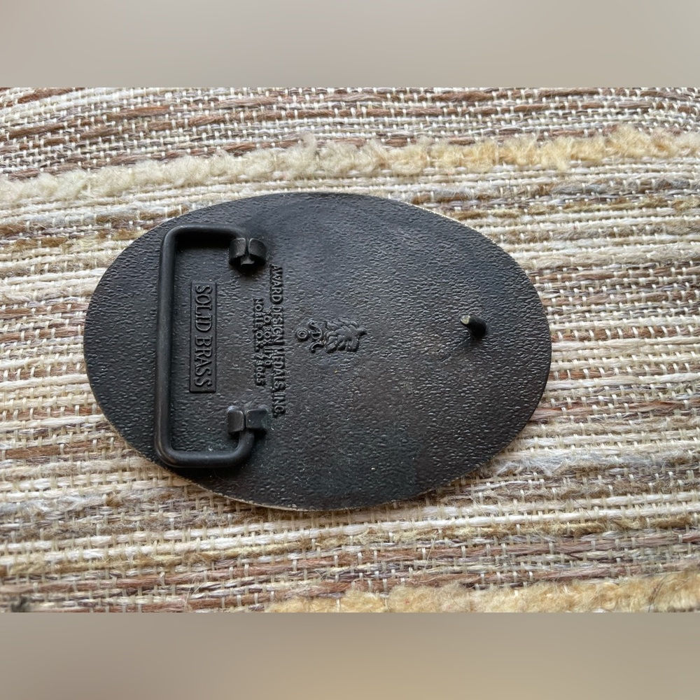 Oklahoma State University Cowboy Belt Buckle - Picture 2 of 2